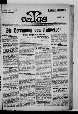 Der Tag vom 05.10.1914