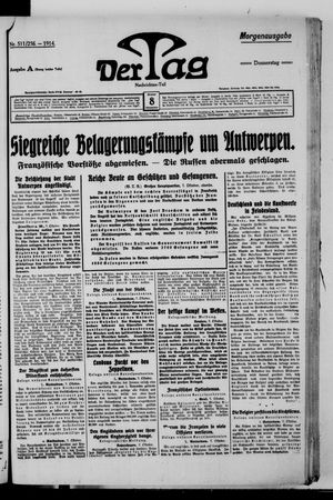 Der Tag vom 08.10.1914