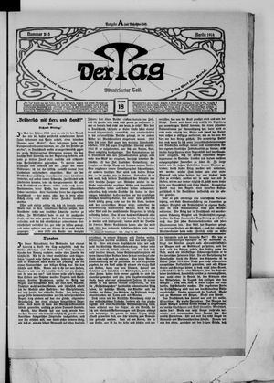 Der Tag vom 18.10.1914