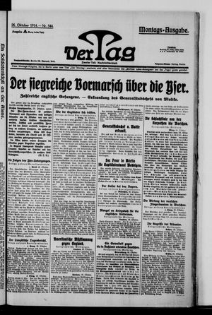 Der Tag vom 26.10.1914