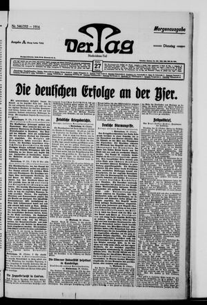 Der Tag vom 27.10.1914