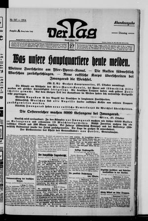 Der Tag vom 27.10.1914