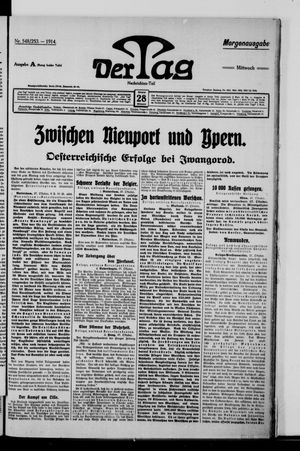 Der Tag vom 28.10.1914
