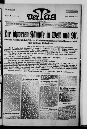 Der Tag vom 28.10.1914