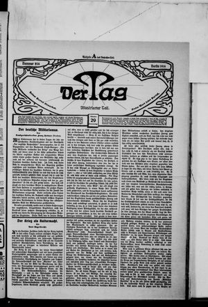 Der Tag vom 29.10.1914