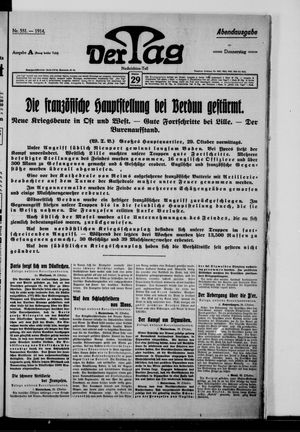 Der Tag vom 29.10.1914