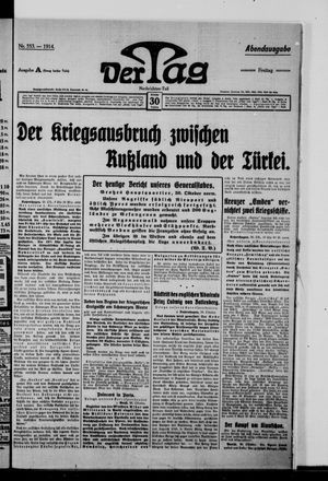 Der Tag vom 30.10.1914