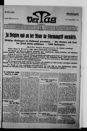Der Tag vom 31.10.1914