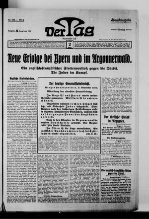 Der Tag vom 02.11.1914