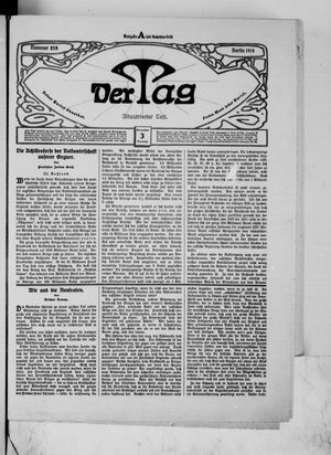 Der Tag vom 03.11.1914