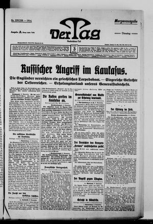 Der Tag vom 03.11.1914