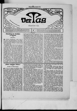 Der Tag vom 04.11.1914