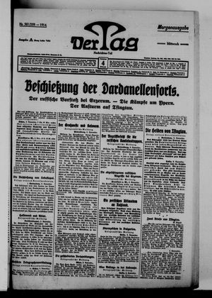 Der Tag vom 04.11.1914
