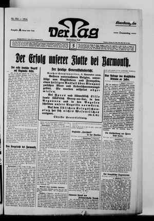 Der Tag vom 05.11.1914