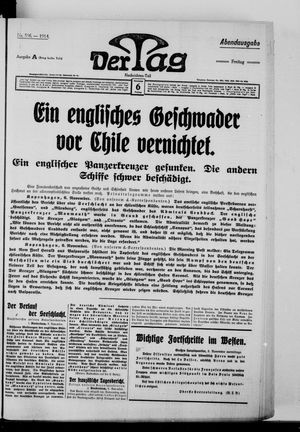 Der Tag vom 06.11.1914