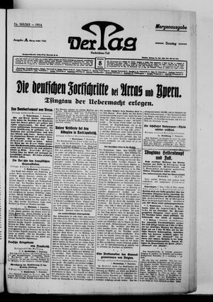 Der Tag vom 08.11.1914