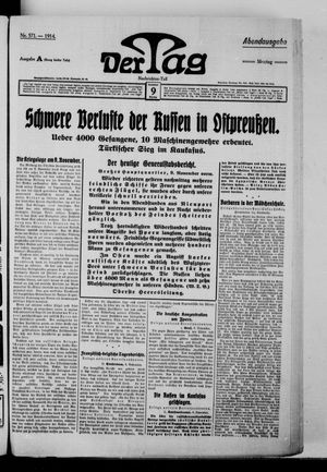 Der Tag vom 09.11.1914