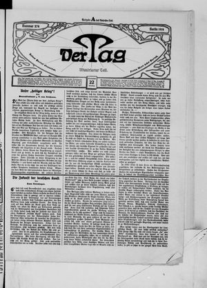 Der Tag vom 22.11.1914