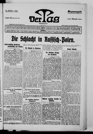 Der Tag vom 25.11.1914