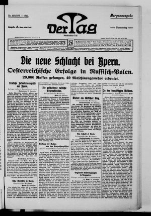 Der Tag vom 26.11.1914