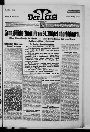Der Tag vom 27.11.1914