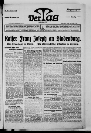 Der Tag vom 01.12.1914
