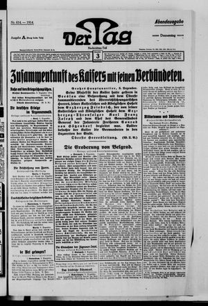 Der Tag vom 03.12.1914