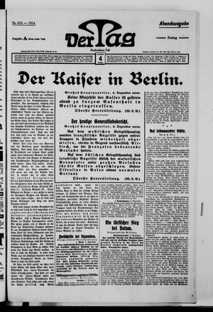 Der Tag vom 04.12.1914