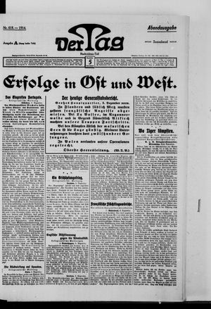 Der Tag vom 05.12.1914