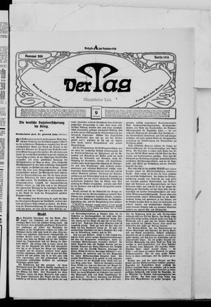 Der Tag vom 09.12.1914