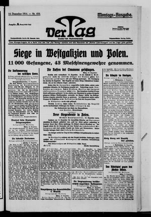 Der Tag vom 14.12.1914