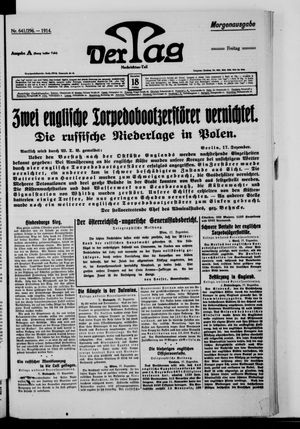 Der Tag vom 18.12.1914