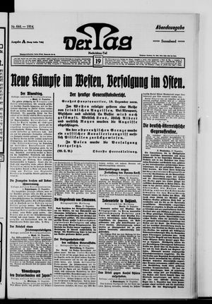 Der Tag vom 19.12.1914