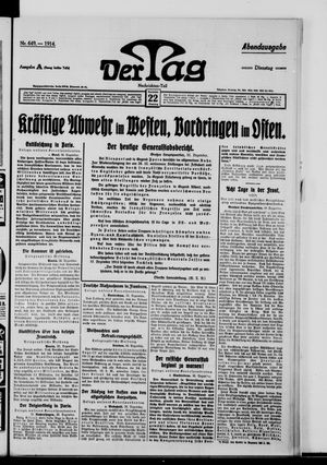 Der Tag vom 22.12.1914
