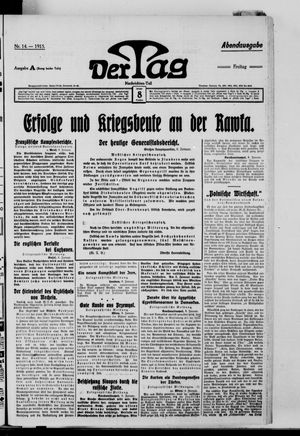 Der Tag on Jan 8, 1915