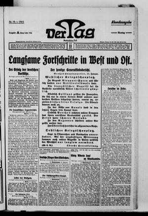Der Tag vom 11.01.1915