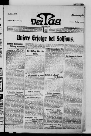 Der Tag vom 15.01.1915