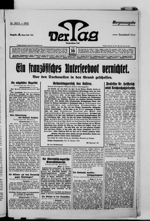 Der Tag vom 16.01.1915