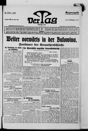 Der Tag vom 09.02.1915