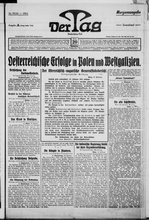 Der Tag vom 20.02.1915