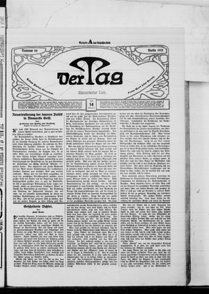 Der Tag on Apr 14, 1915