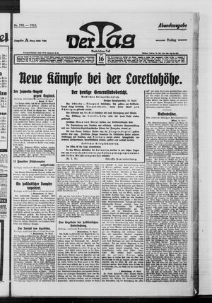 Der Tag on Apr 16, 1915