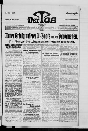 Der Tag vom 29.05.1915
