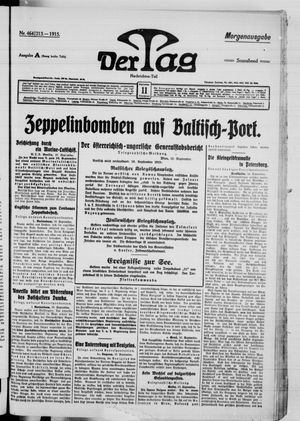 Der Tag vom 11.09.1915
