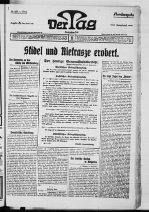 Der Tag vom 11.09.1915