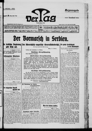 Der Tag vom 16.10.1915
