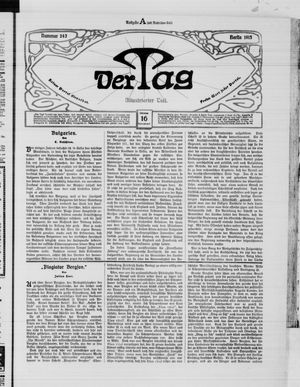 Der Tag vom 16.10.1915