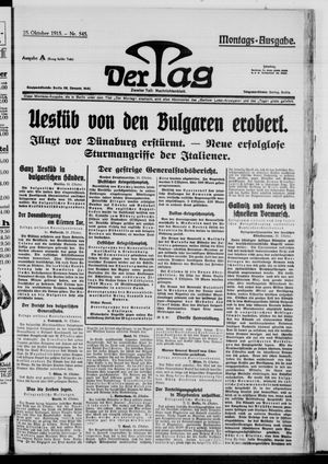 Der Tag vom 25.10.1915