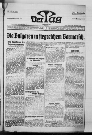 Der Tag vom 01.11.1915