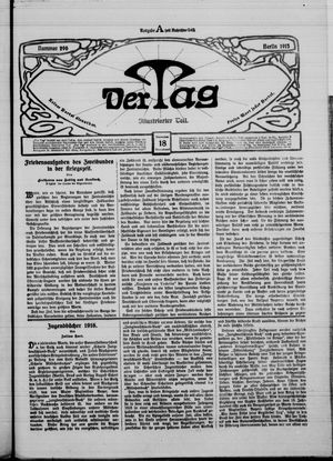 Der Tag vom 18.12.1915